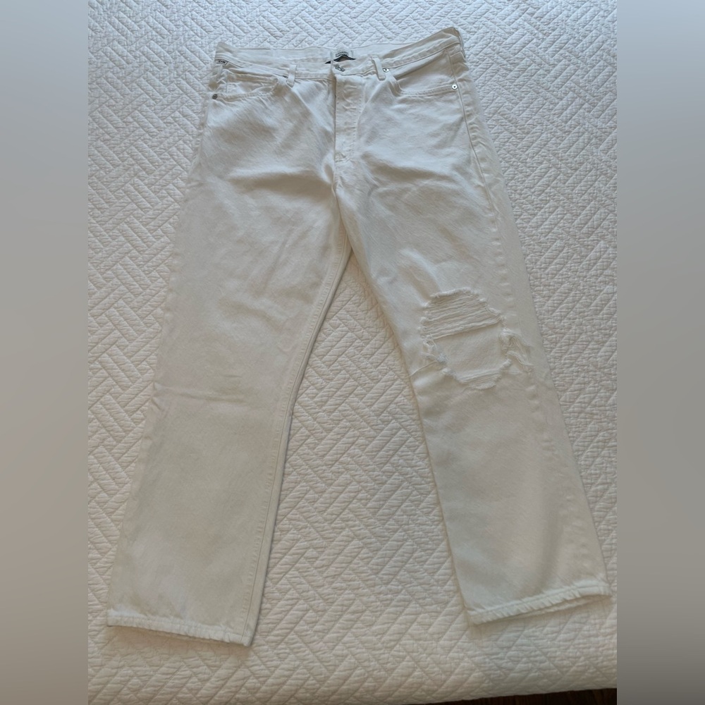 Citizens of Humanity Charlotte Crop Jeans - White - Sz 31